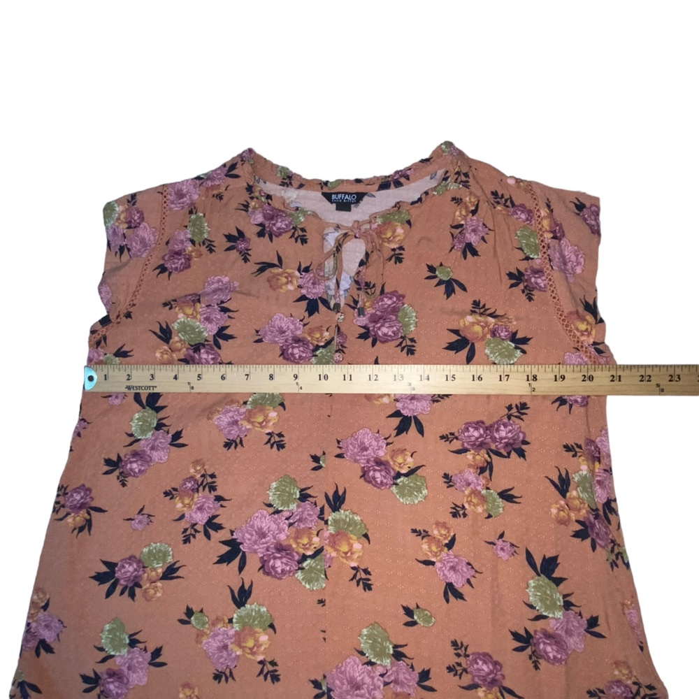 Buffalo David Bitton Floral Multi Color Viscose Top Blouse - Women’s Small - Picture 2 of 13
